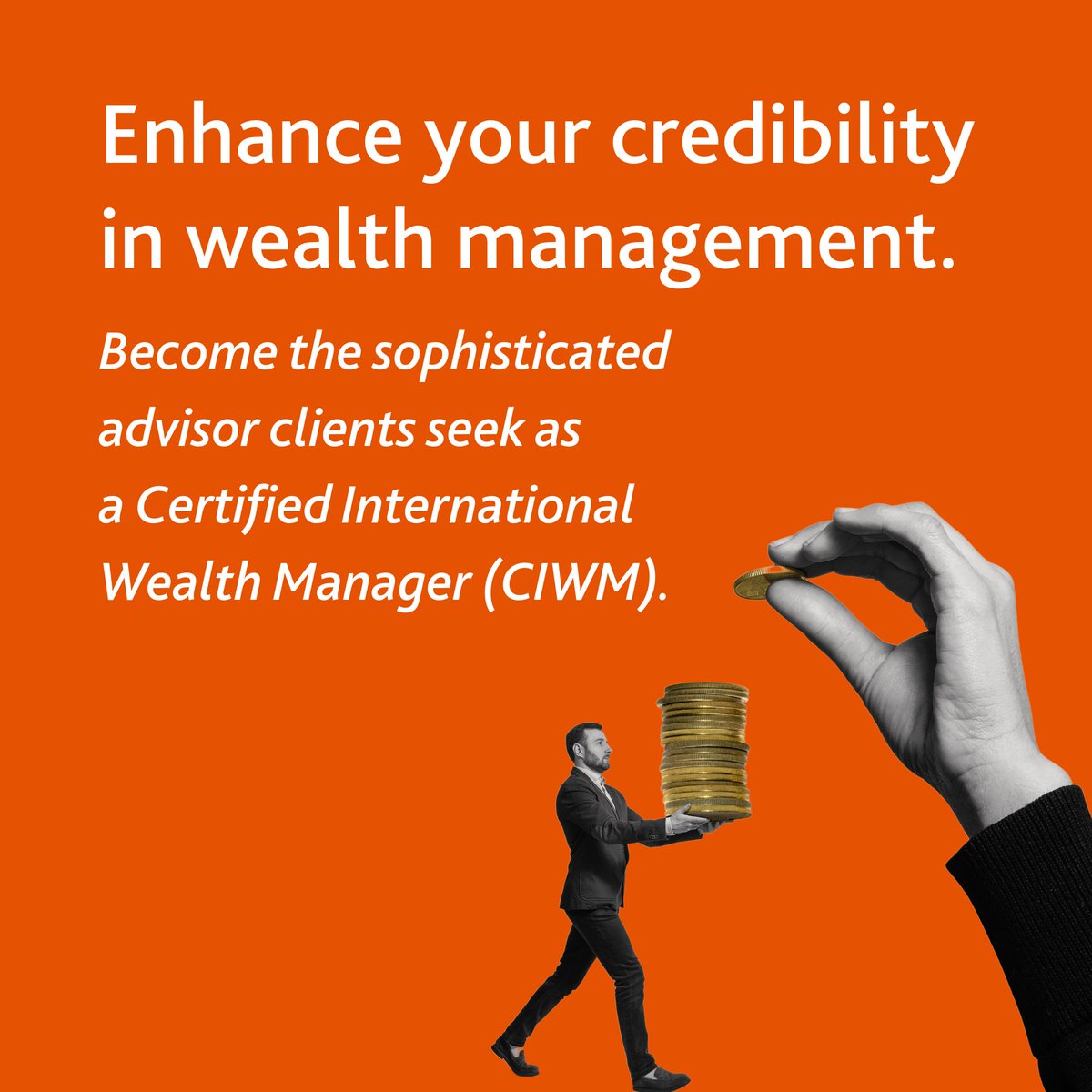 CSIGlobalEd's tweet photo. Distinguish yourself in the #WealthManagement industry and your role as a trusted @Advisor with the #CertifiedInternationalWealthManager (CIWM) designation.
https://t.co/X4GegPl6o9
#WealthManager #CareerGrowth #ProfessionalDevelopment #FinancialServices https://t.co/9XXDCGfDtE