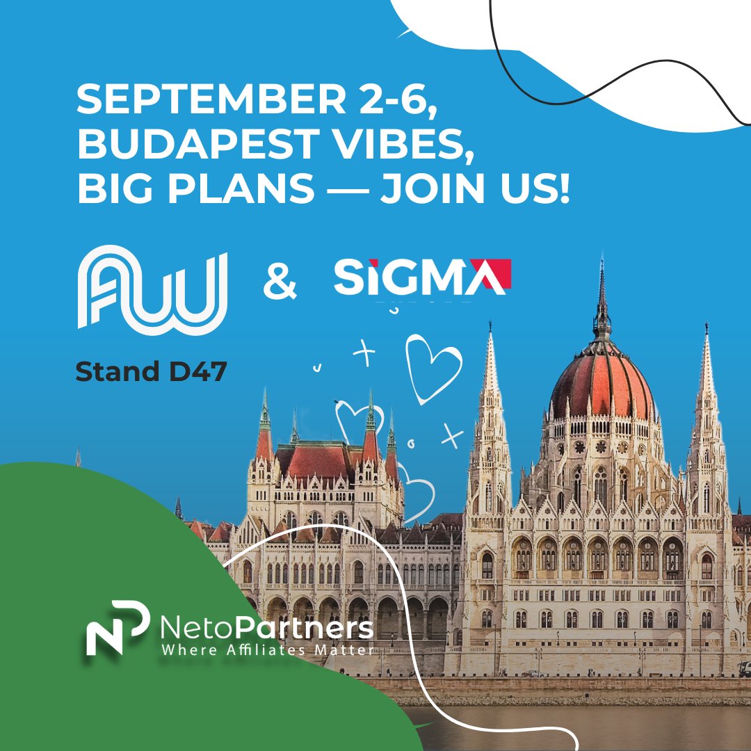 NetoPartners_AP's tweet photo. We’re heading to Budapest for TWO conferences! First, we’ll make a quick stop at @SIGMAworld_ East Europe (Sept 2-4) to soak in the vibes. But the real action kicks off at @AWConferences Europe (Sept 5-6) where our fab team will catch you for a chat! See ya in 🇭🇺! #NetoPartners https://t.co/x8fCw79lL3