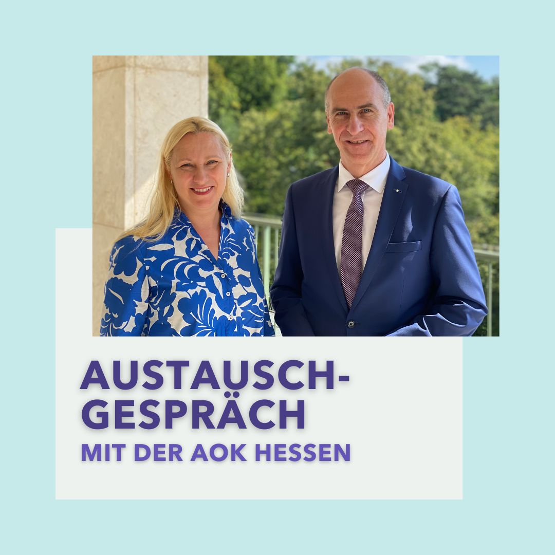 Bei einem gemeinsamen Gespräch haben sich heute Gesundheitsministerin Diana Stolz und der Vorstandsvorsitzende der @AOKHessen Detelef Lamm über gemeinsame Themen sowie die finanzielle Sitation der Krankenkasse und aktuelle Gesetzgebungsvorgaben ausgetauscht.