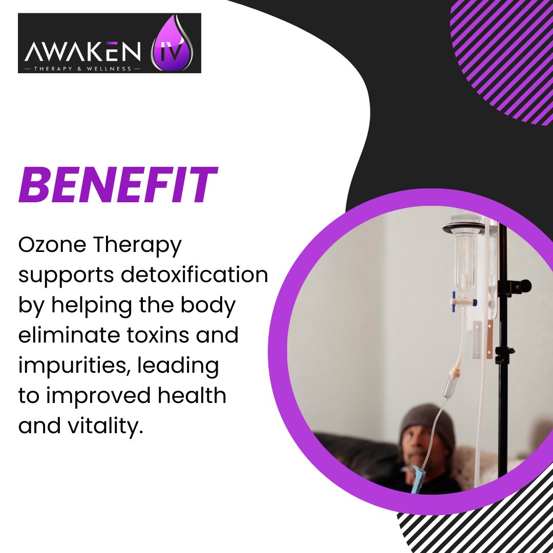 Awaken_IV's tweet photo. Ozone Therapy supports detoxification by helping the body eliminate toxins and impurities, leading to improved health and vitality.
#AwakenIV #IVTherapy #HolisticWellness #HealthAndWellness #WellnessJourney #HolisticHealing #Healthcare #IVDrips #MobileIV #WellnessRevolution https://t.co/4objIhMcvs