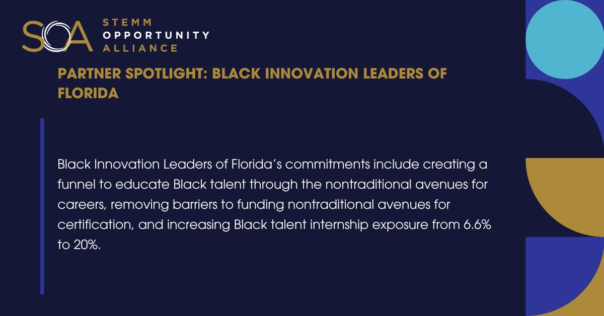 The mission of Black Innovation Leaders of Florida is to unite organizations and innovation community leaders across the state of Florida who share a focus on improving the current and future state of innovation within the black community.