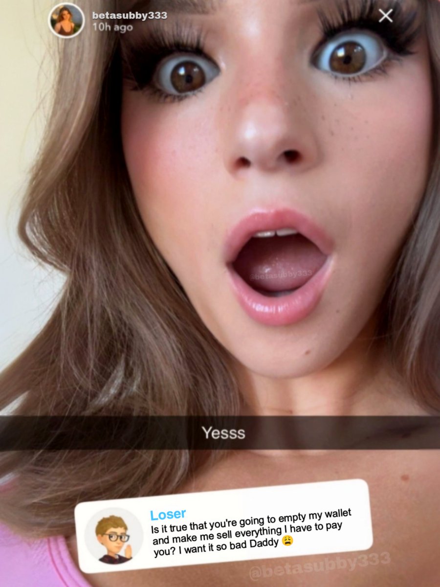 Of course I'll take ALL YOUR MONEY and make you find a way to get more 💸

You deserve to have your bank account RUINED by me, get into debt, take out loans 🤭🔥

You know the best part? You'll give me EVERYTHING like a good loser cause it turns you on 😂

~ catfish findom paypig