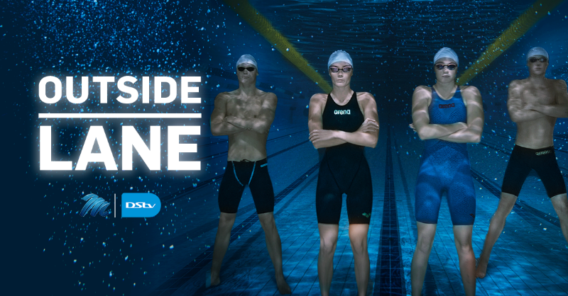 MNet's tweet photo. You'll laugh. You'll cry. You'll cheer. 🥳 #OutsideLaneSA starts now. 🏊♀️ Watch on #MNet101 or stream it on @DStv Stream. 🇿🇦 #IHeartSASwimmers #StayConnected