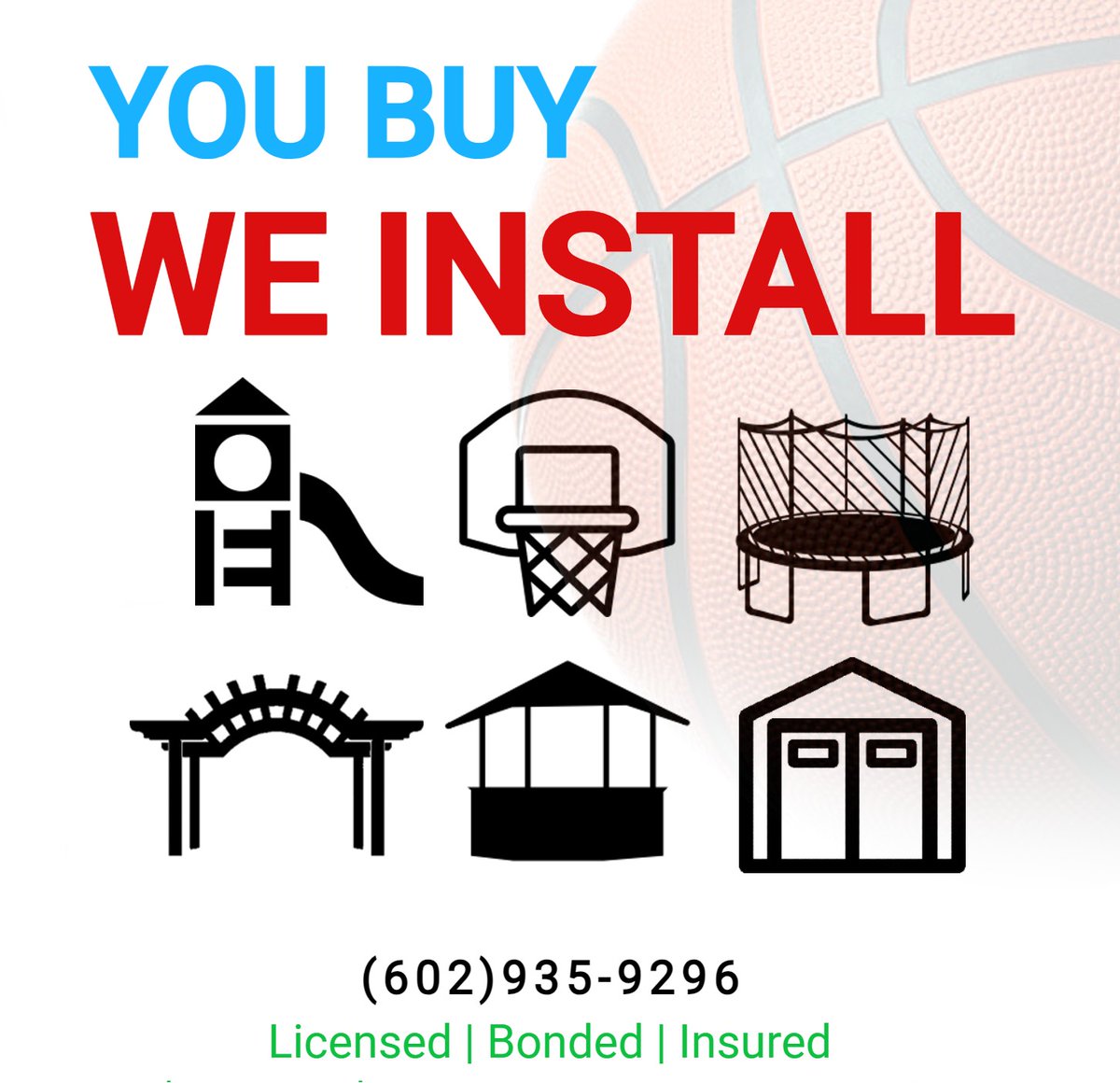 LeisureInstalls's tweet image. Call Leisure Installs at (602) 935-9296 when you need professional installation of any outdoor equipment, purchased anywhere.
 #LeisureInstalls #outdoors #assemblyservices