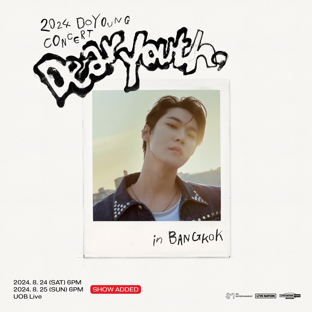 ไปหาคนน่ารักกันค้าาา ยังมีคิวว่างนะคะ🍀
DOYOUNG CONCERT [ Dear Youth, ] in BANGKOK 🐰

🩵 𐐪 S22 / 800฿
🩵 𐐪 S23 / 1000฿

ꔛ ไม่มีค่าประกัน
ꔛ สอนถ่ายโหมดโปร  อุปกรณ์ครบฟรี
ꔛ อัพไฟล์คืนวันงาน เก็บให้15วัน
ꔛ ถ่ายโอนไฟล์หน้างานได้เลย

 💌DM or Line lin.ee/2JnRf1h