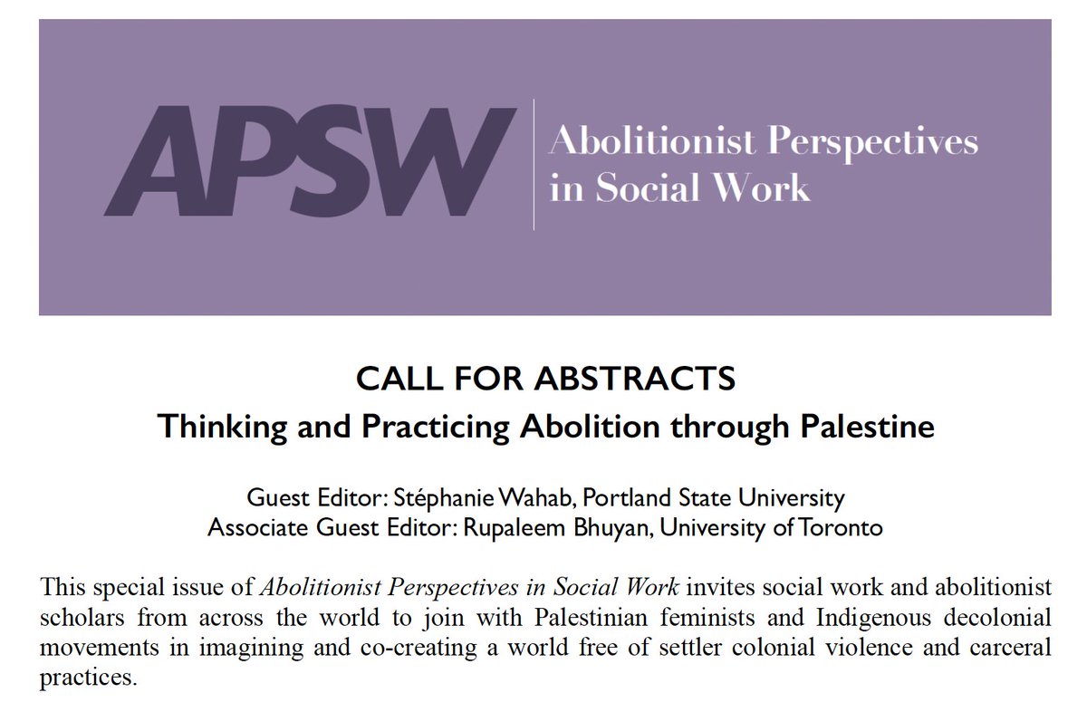 Abolitionist Perspectives in Social Work tweet media