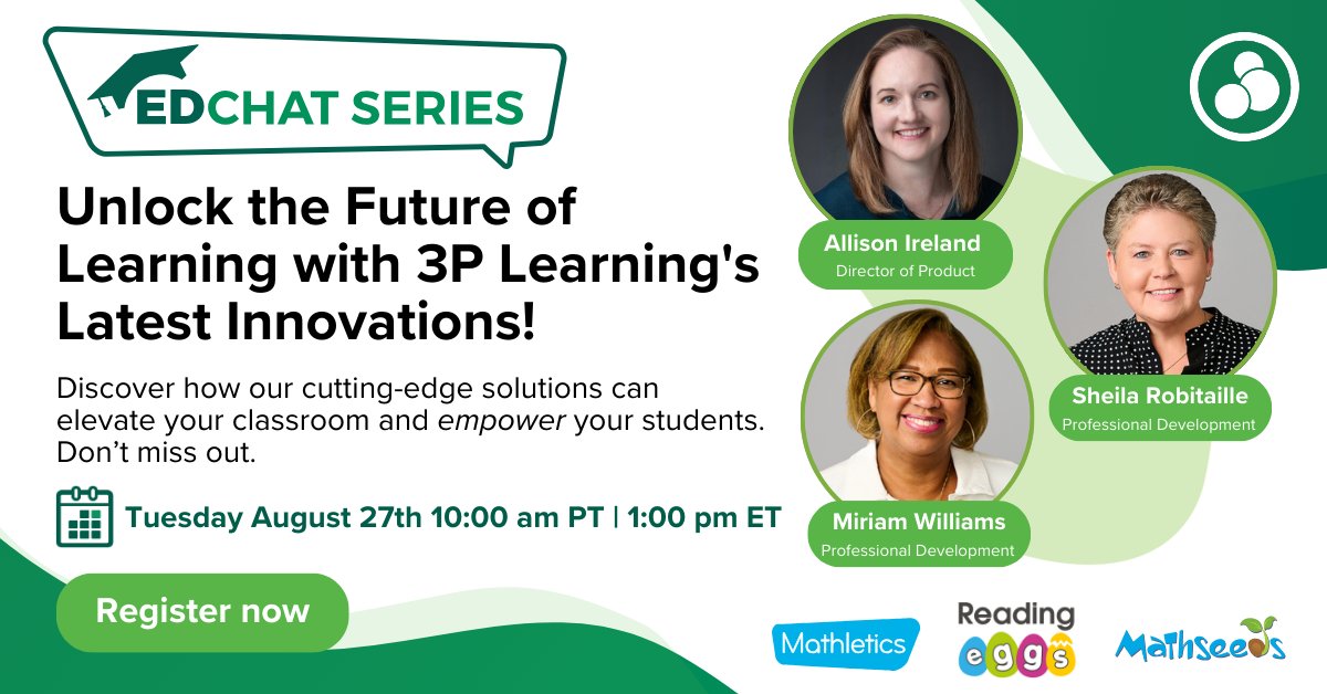 🚀 North American educators join our exclusive #webinar &amp; explore the latest in #ReadingEggs, #Mathseeds, &amp; #Mathletics!

Why join? 🔍 New features 📊 Data insights 🎓 Boost engagement

Reserve your spot or register for the recording!  ow.ly/QxsS50SYymt

#EdTech #Education