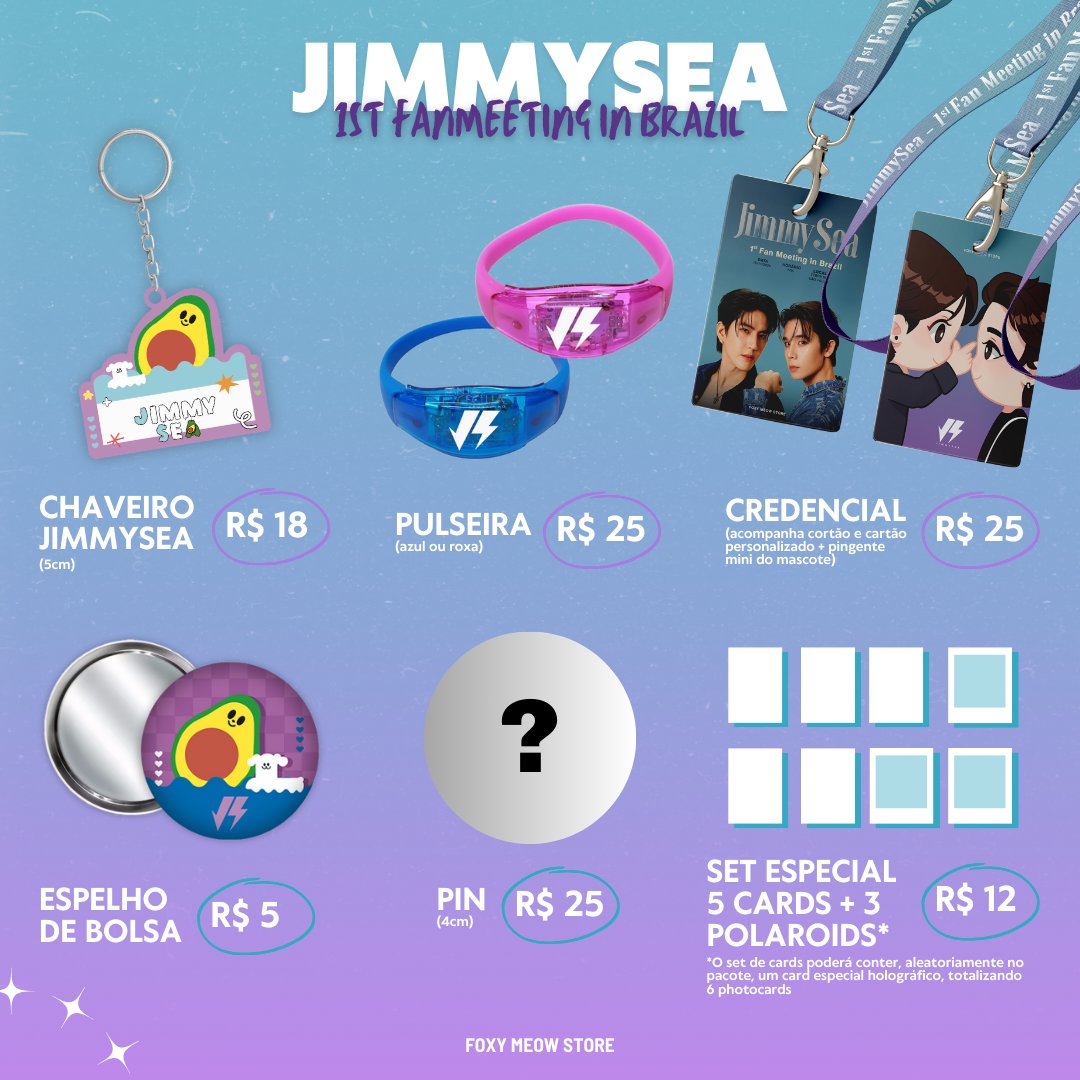 foxymeowstore's tweet photo. [🐈] 1st Fanmeeting - Jimmy&amp;Sea - Fanmades

> R$5,00~ R$50,00 + envio nacional
> Pedido e pagamentos até: 27/09 - 12/10
> Leiam atentamente TODAS as informações do formulário!!
> Pedidos: https://t.co/9OJCg73MiC https://t.co/jPpvK1qLpA