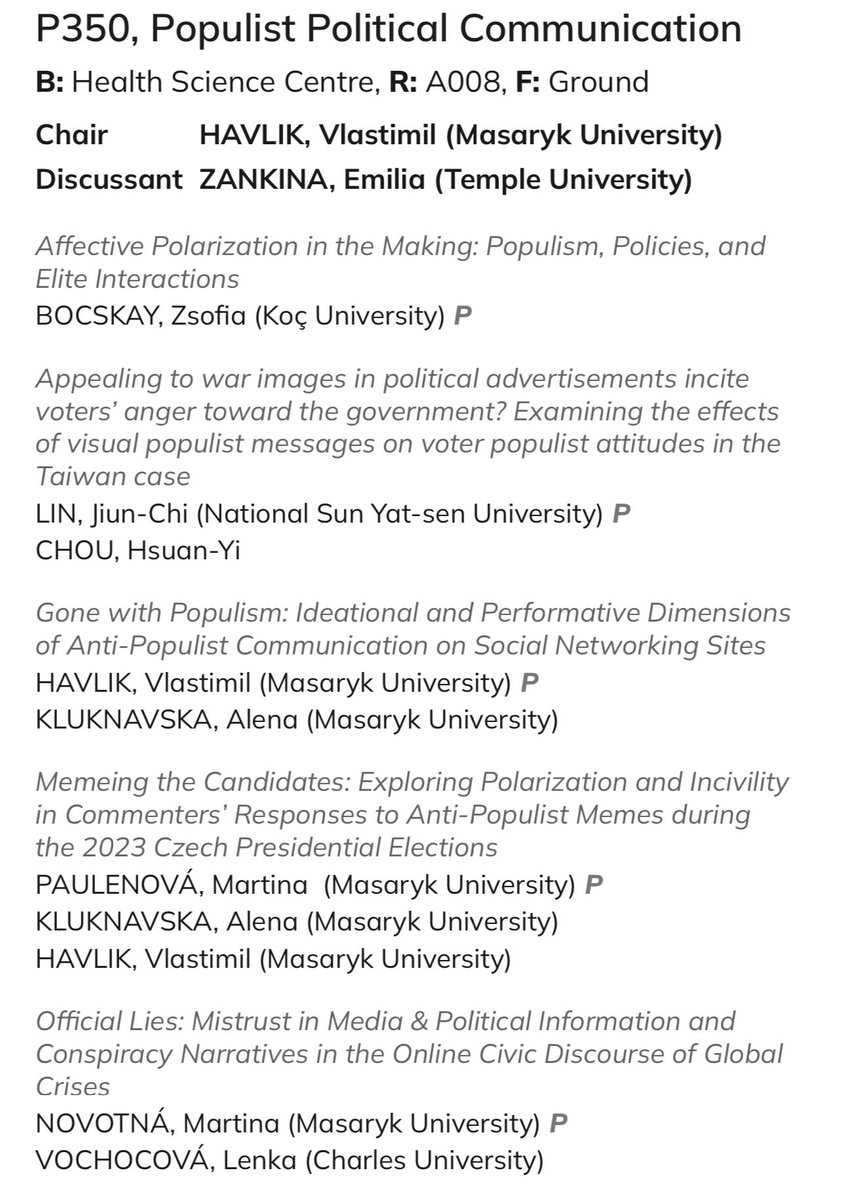 Zsofia Bocskay (@zsofiabocskay) on Twitter photo Big thanks to <a href="/ECPR_PolCom/">Political Communication</a> for organizing such an engaging panel on populist political communication. I enjoyed the exchanges and hope to continue them next year! 🤓🇮🇪 #ecprgc24 #PoliticalCommunication #populism Big thanks to <a href="/ECPR_PolCom/">Political Communication</a> for organizing such an engaging panel on populist political communication. I enjoyed the exchanges and hope to continue them next year! 🤓🇮🇪 #ecprgc24 #PoliticalCommunication #populism