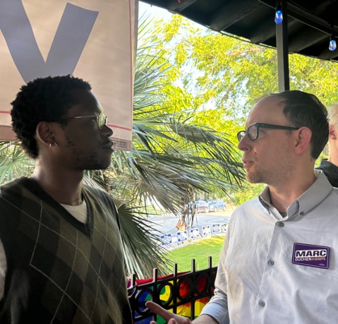 Marc4AustinD10's tweet photo. 🏳️‍🌈🏳️‍⚧️ I had a great time with friends and neighbors at this year's #ATXpride events!

The #ATXCouncil must do all it can to stand up for #Austin's #lgbtqiaplus community, and that's something I pledge to do if elected to #atxdistrict10.

#experiencematters #marcforaustin https://t.co/1eqeGvkqeH