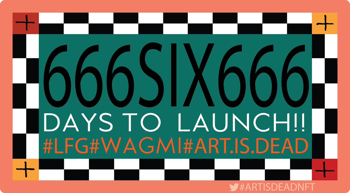 ArtIsDeadNFT's tweet photo. The countdown is on! 6 days till the site is fully live and both NFTs and TEEs will be available!! Keep your eyes peeled for some new website teasers coming soon! #ArtisDead #NFT #localbrand #tshirt #wagmi #lfg https://t.co/ZXNynPeH4d