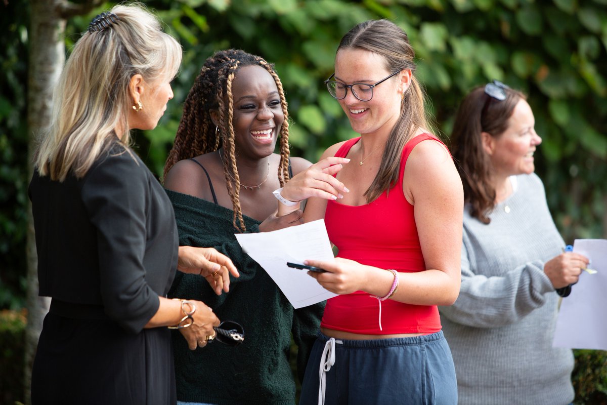 The wait is over!  A huge congratulations to our students on their A Level results today!