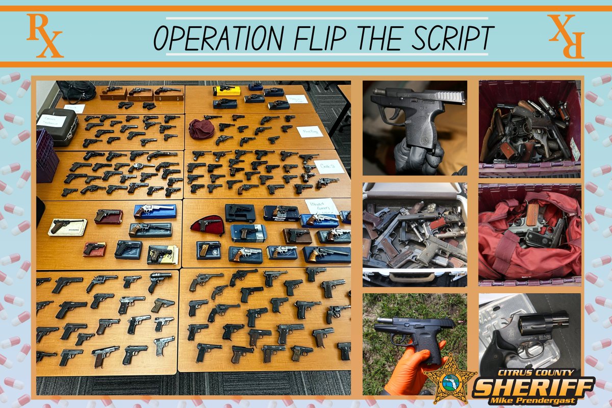 SheriffCitrus's tweet photo. CCSO's OPERATION "FLIP THE SCRIPT" TAKES DOWN OPIOID PILL MILL
https://t.co/jySEA8ZQsQ
#CCSO #OperationFliptheScript #CCSOTIU
1726 https://t.co/kRxNJR4UnS