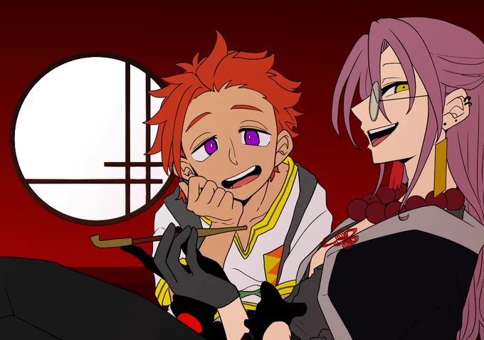 アンヘルくんとユーエンさん二人は仲良しオロチラブさん宅()ユーエンさんお借りしました～～ありがとうございます! 