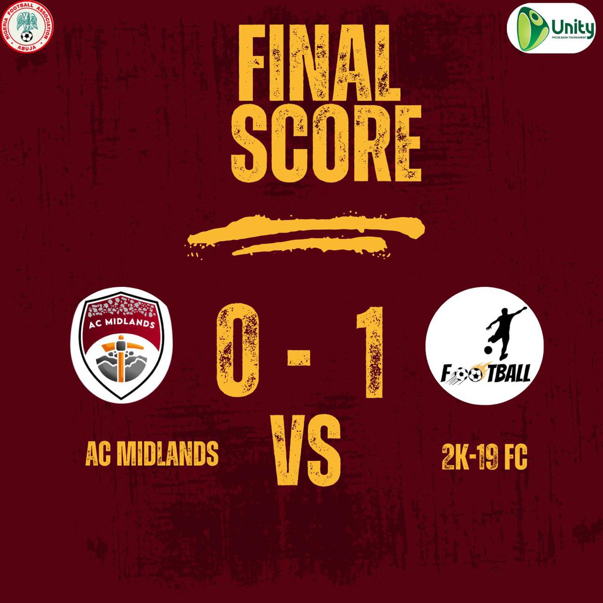 WeAreACMidlands's tweet photo. Full time scores 💔 we go again.                                                 #fulltime #unitypreseasontournament https://t.co/BBakdS3Wld