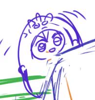 りくいおの邪魔をしてるりくもん 