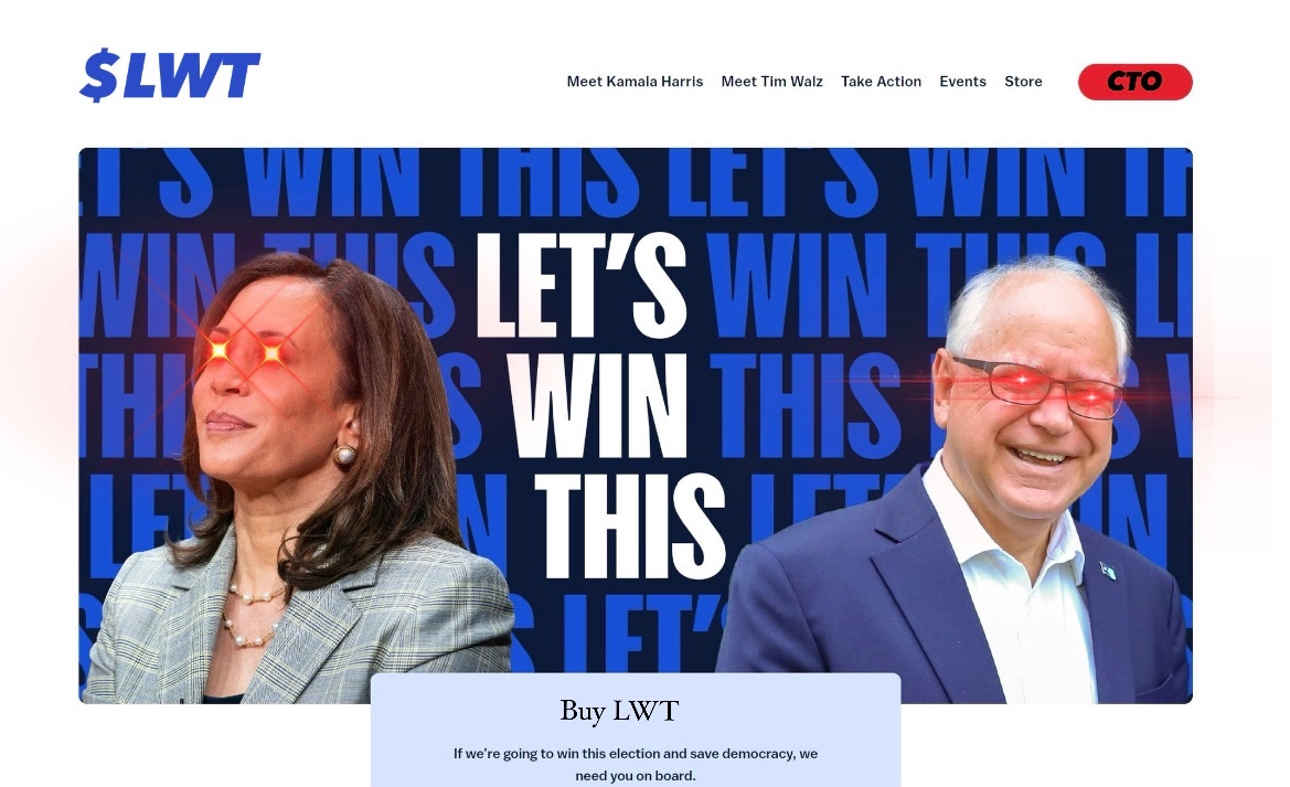 lwtOnEth's tweet photo. @KamalaHarrisERC Let's win this! The new President of the United States! And we've got to admit, she's got a great slogan $LWT 👩🏽‍💼❤️

https://t.co/XE2GWMWI4g https://t.co/Q7JoxhpCjc