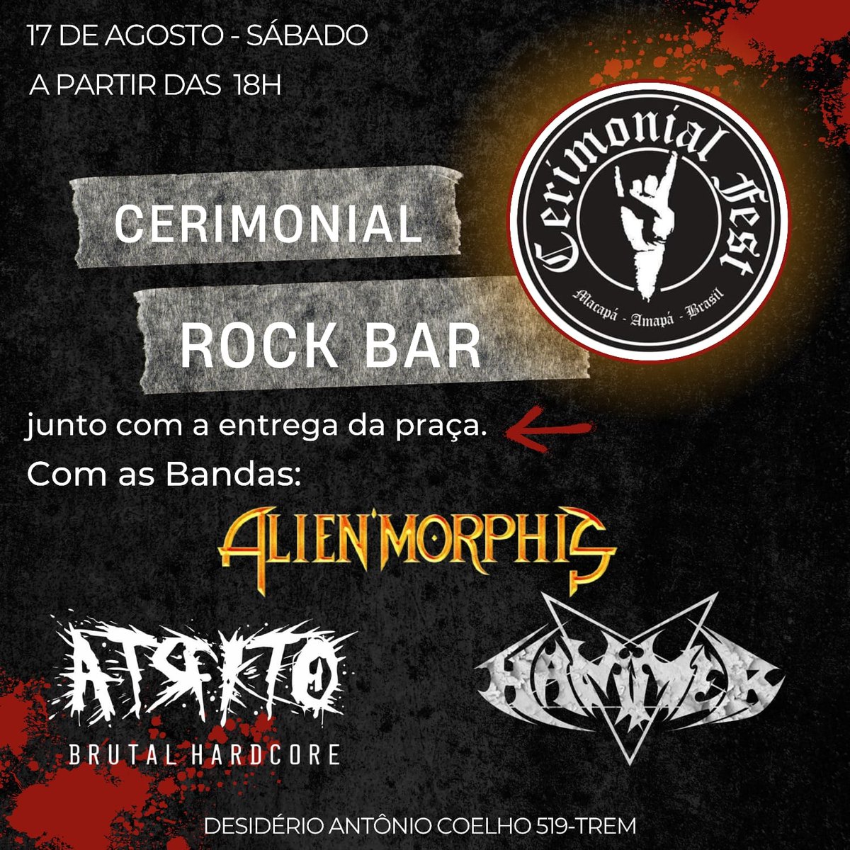 warlissonhc's tweet photo. O rock doido não pode parar. Sábado tem mais! #Atrito #brutalhardcore https://t.co/JEumRJErsV