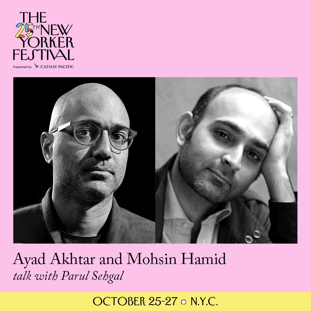 Parul Sehgal (@parul_sehgal) on Twitter photo The <a href="/NewYorkerFest/">New Yorker Festival</a> approaches! I'll be in conversation with Ayad Akhtar and Mohsin Hamid. Get your tickets here: nyer.cm/zCmbo30 The <a href="/NewYorkerFest/">New Yorker Festival</a> approaches! I'll be in conversation with Ayad Akhtar and Mohsin Hamid. Get your tickets here: nyer.cm/zCmbo30