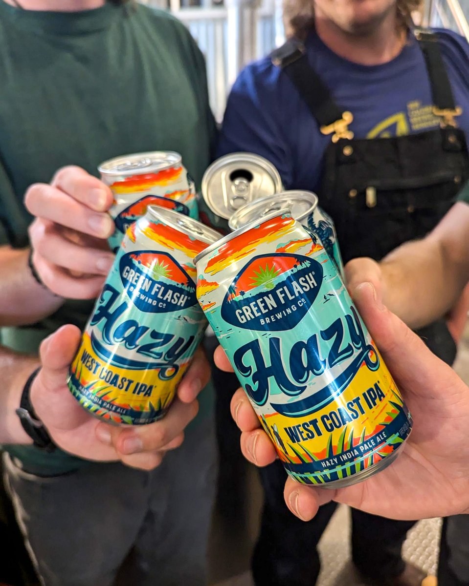 GreenFlashBeer's tweet photo. Celebrate #HazyIPAday with our 2024 World Beer Cupยฎ medalist Hazy West Coast IPA.#greenflashbeer ๐ฅ https://t.co/UZGKZrtSHG