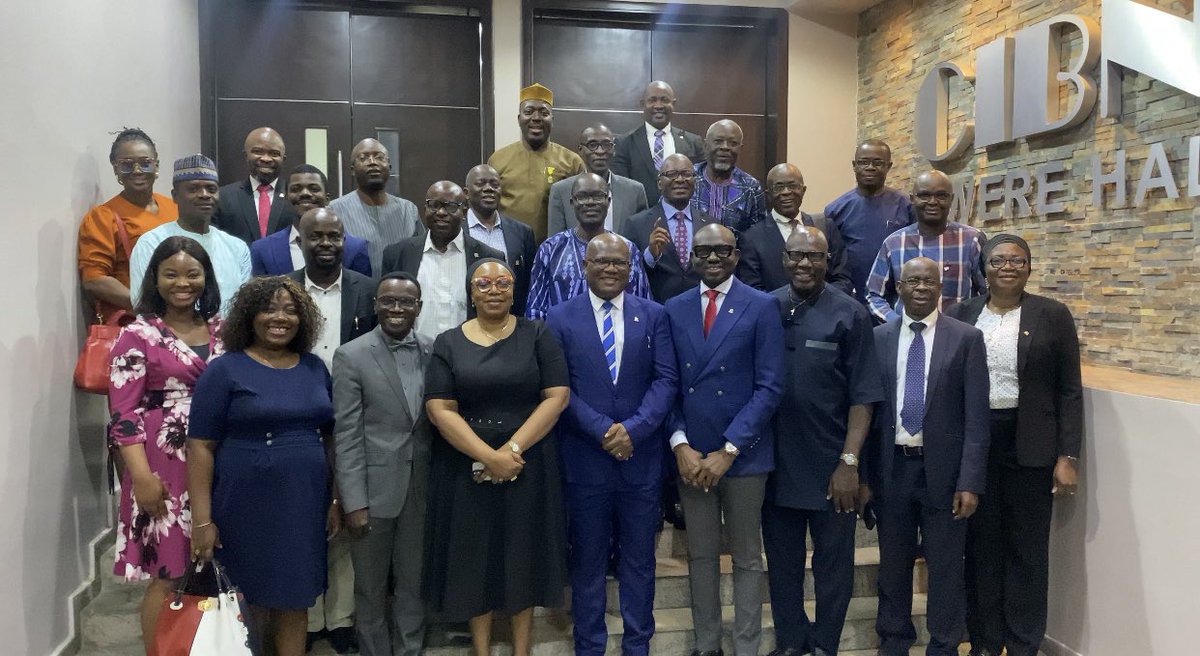 cibnigeria's tweet image. Earlier today, the President/Chairman of Council, CIBN, Prof. Pius Deji Olanrewaju, Ph.D., FCIB, held an interactive session with the Practice License Holders of The Chartered Institute of Bankers of Nigeria (CIBN).