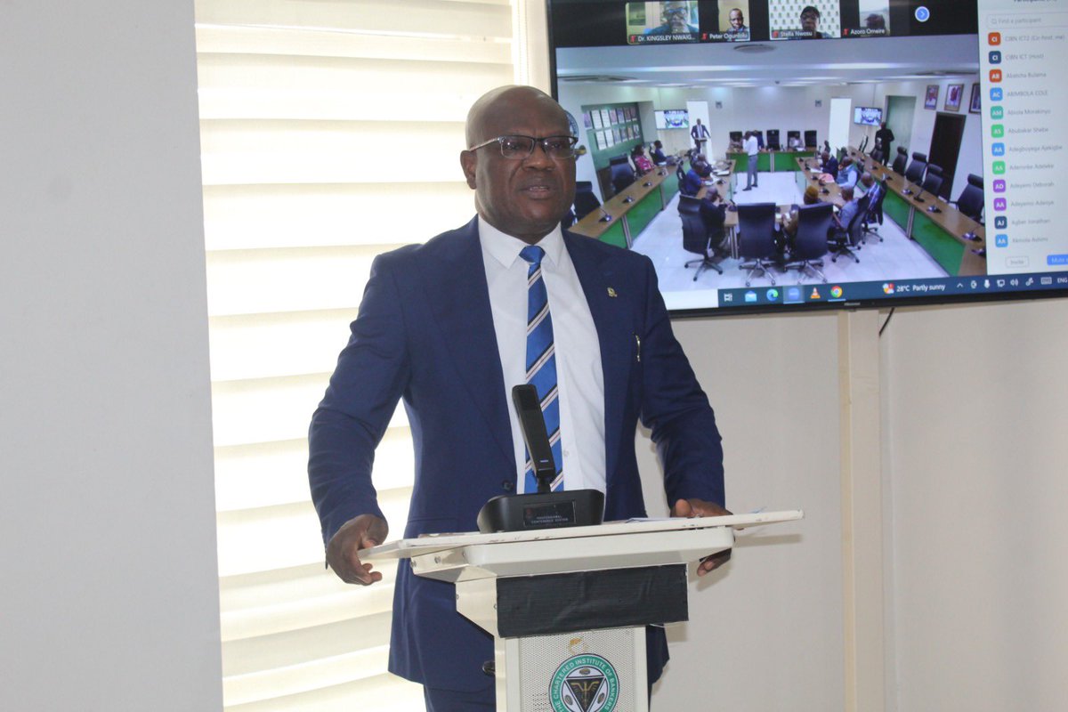 cibnigeria's tweet image. Earlier today, the President/Chairman of Council, CIBN, Prof. Pius Deji Olanrewaju, Ph.D., FCIB, held an interactive session with the Practice License Holders of The Chartered Institute of Bankers of Nigeria (CIBN).