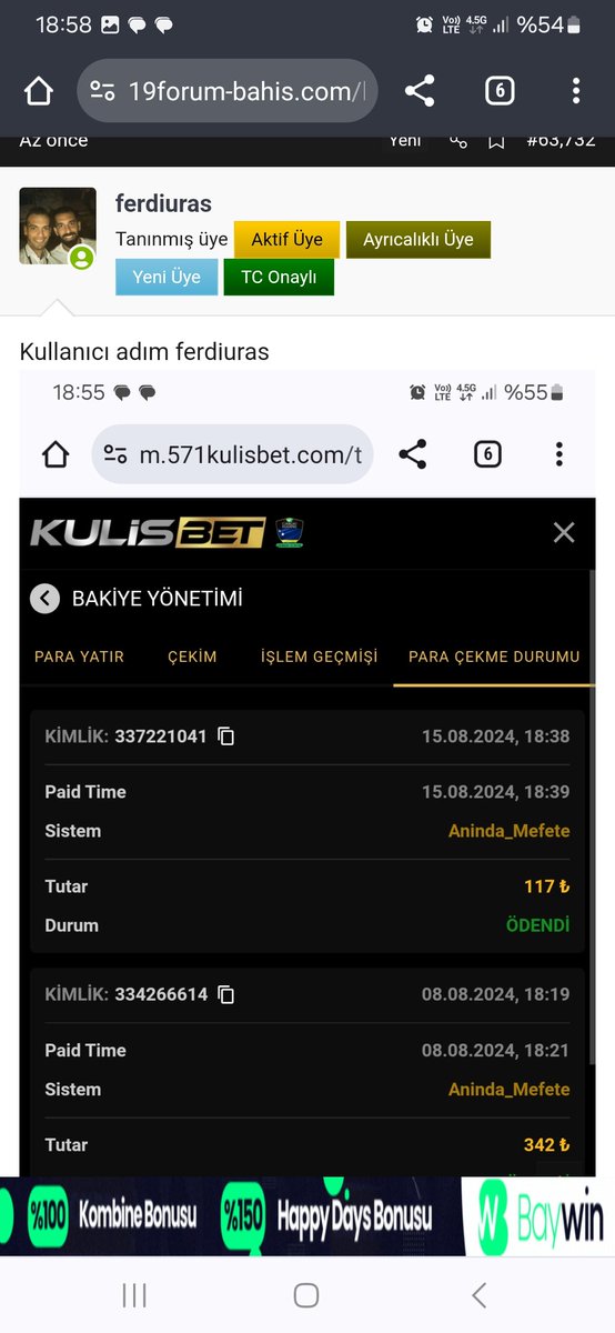 Kullanıcı adım ferdiuras