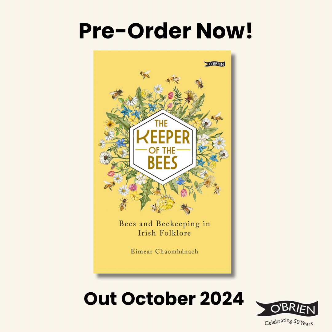 OBrienPress's tweet photo. ‘Keeper of the Bees’ by Eimear Chaomhánach, beautifully illustrated by Jane Carkill, weaves folktales about bees with memories of growing up in a beekeeping household, collecting swarms and learning how to harvest honey. 

Out October 2024

Available to pre-order! 

@BeeFolklore https://t.co/J1j83otpdE