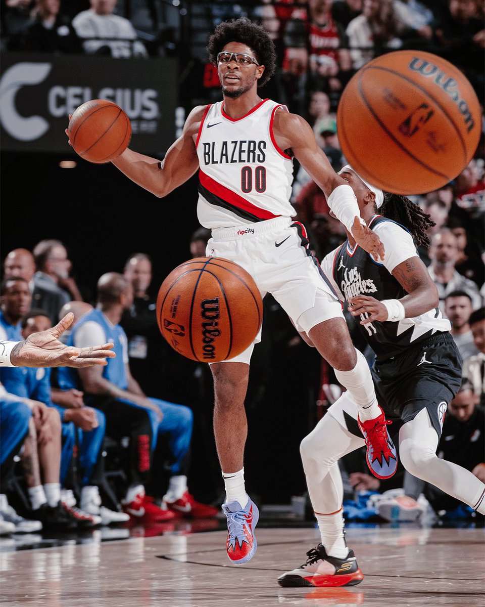 trailblazers's tweet photo. Throwin’ dimes 😮‍💨

#NBAAssistWeek https://t.co/xr4A7OLBJ0
