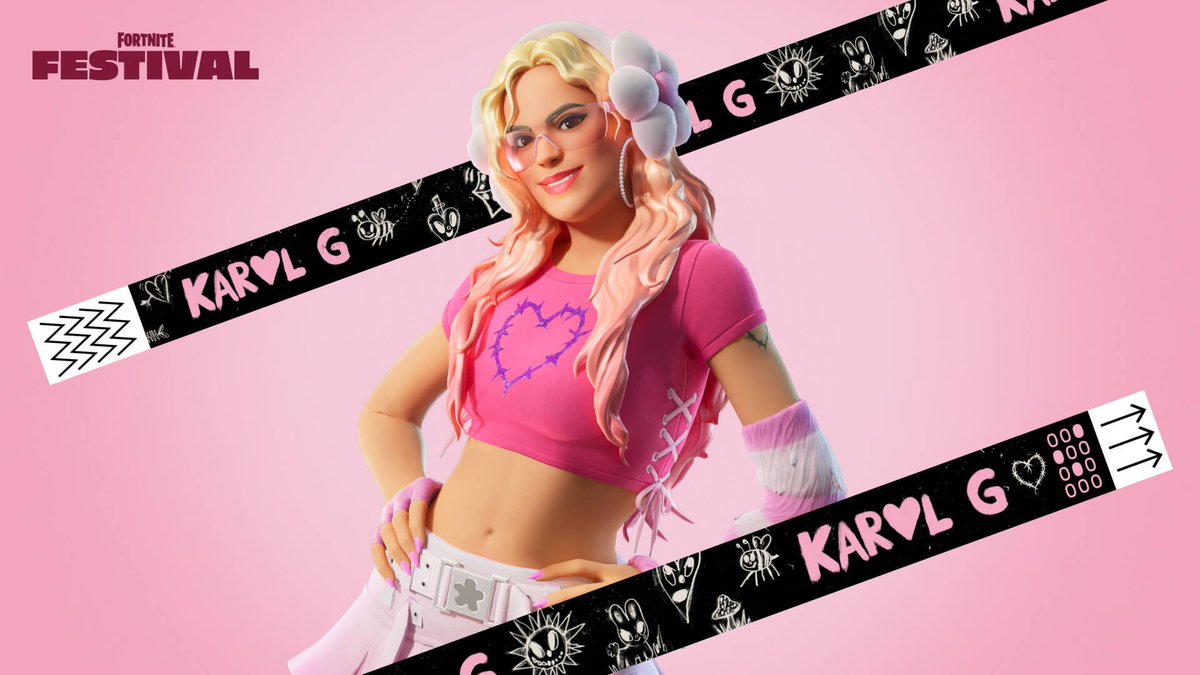 HYPEX's tweet photo. FULL KAROL G x FORTNITE SKINS &amp; MINI PASS 🔥 https://t.co/kTj7xvgR1C