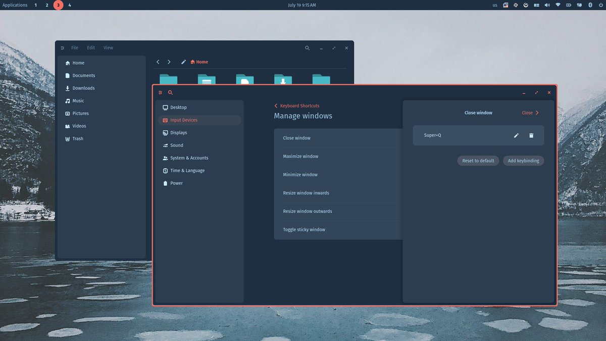 COSMIC_desktop's tweet image. We call this one &apos;Frost Giant&apos; theme in #COSMICdesktop