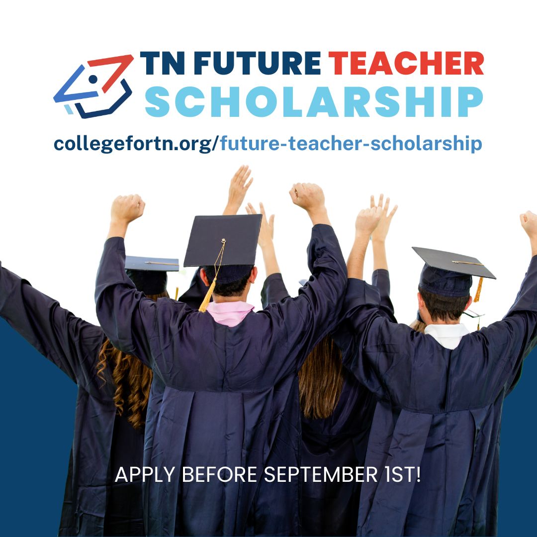 Current juniors and seniors, dd you know Tennessee offers a scholarship to #FutureTeachers!? The deadline is September 1. Only a few days left to APPLY for money you don’t have to pay back: buff.ly/3YFiRFM