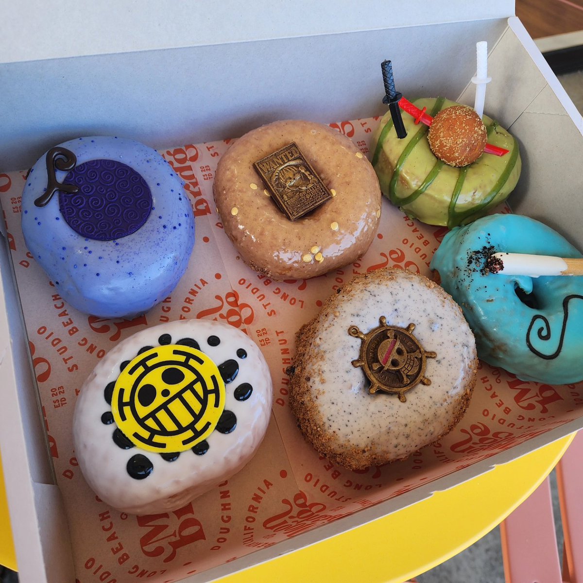 One of Garp's favorite foods is Donuts so I had to visit Moon bridge Donuts, for the special One Piece Donuts!
This is definitely a splurge item for my diet as I enjoy 1 Donut each day.
6344 E Spring St. Long Beach CA 90815
One Piece Donuts first come first serve from 8/15 - 8/21