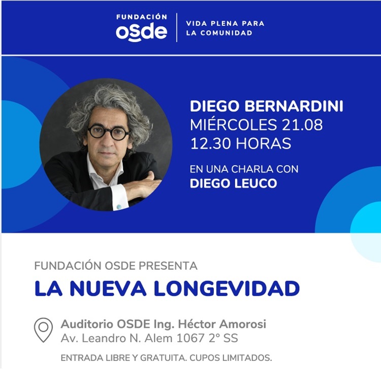 Red_In_Tech's tweet image. Junto a Fundación OSDE los invitamos a una charla con Diego Bernardini

La expectativa de vida se extendió y, con ella, cambió nuestra forma de vivir

21.08 I 12.30 horas - Auditorio OSDE. Av. Leandro N. Alem 1067 2ºSS

docs.google.com/forms/d/e/1FAI…