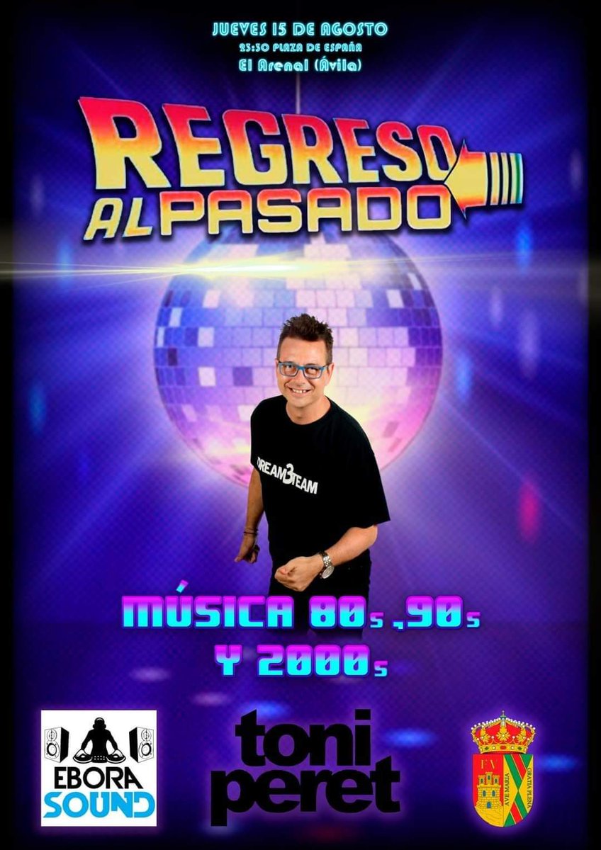 Está noche en la Plaza del Ayuntamiento de El Arenal, actuación de DJ Toni Peret. Vuelve la mejor música, la que escuchabas cuando eras joven.
#proteccioncivilelarenal 
#castillayleon112
#lasprotestrabajan
#LasProtesCuentan
#lasprotesayudan
#ProteccionCivil
#lasprotescolaboran