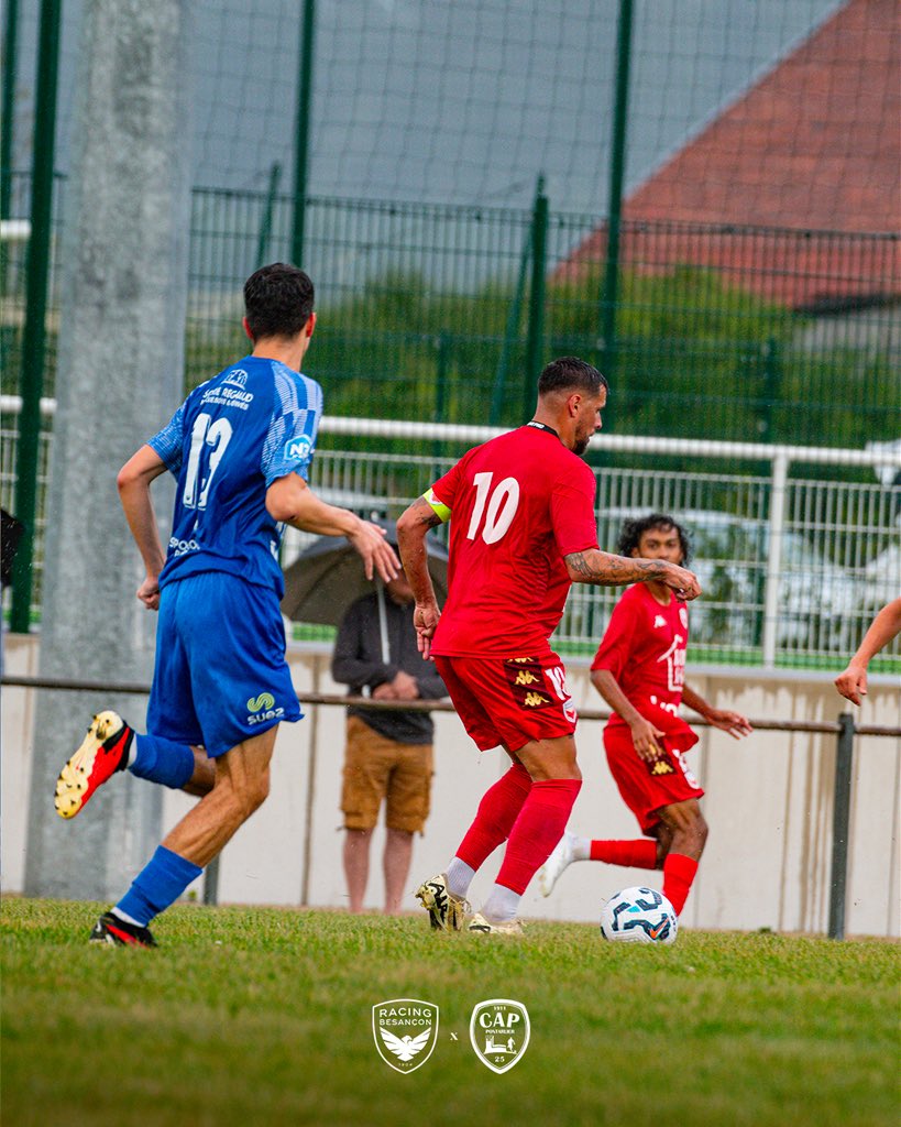 racing_besancon's tweet photo. 🔥 Première victoire de cette préparation estivale sur le terrain de Gilley hier, face à un futur concurrent en championnat ! le travail continue pour les hommes de Claude Robin ✊
#TeamRB https://t.co/uXSU9LnDxD