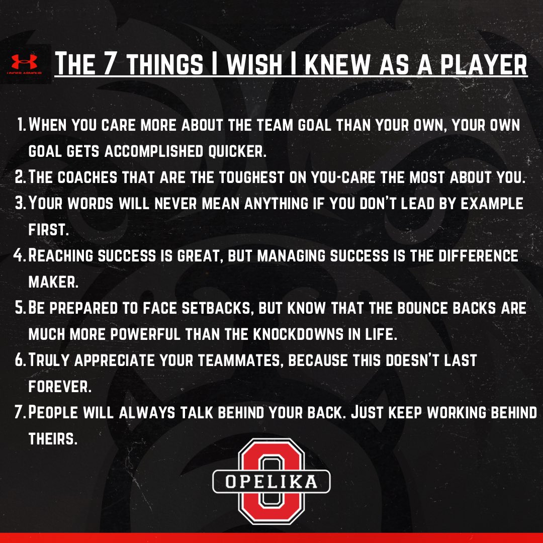 kade_mcgee7's tweet photo. The 7 things I wish I knew as a player.

Credit: @LewisCaralla 
Book: FIRE LIGHTERS 🔥 https://t.co/KeroIOoyxO
