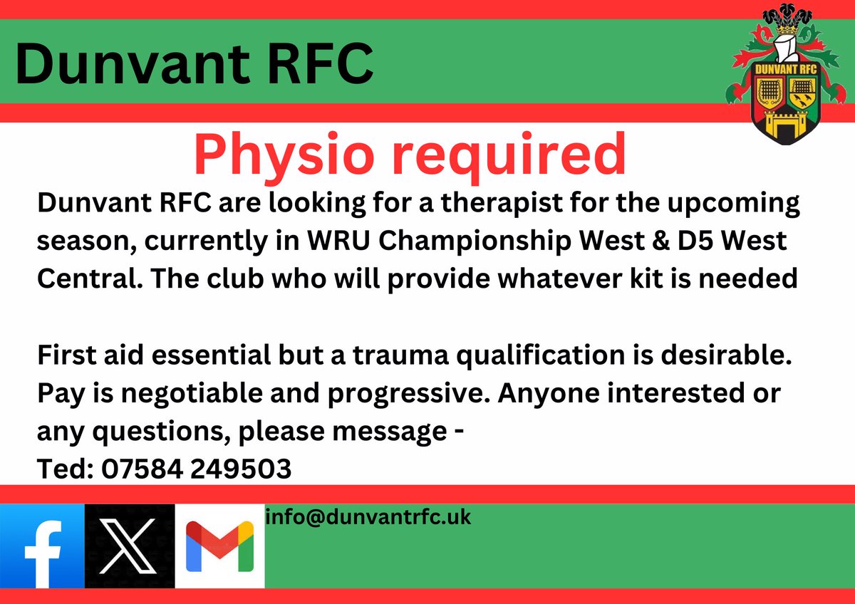 Dunvant Rugby Club tweet media