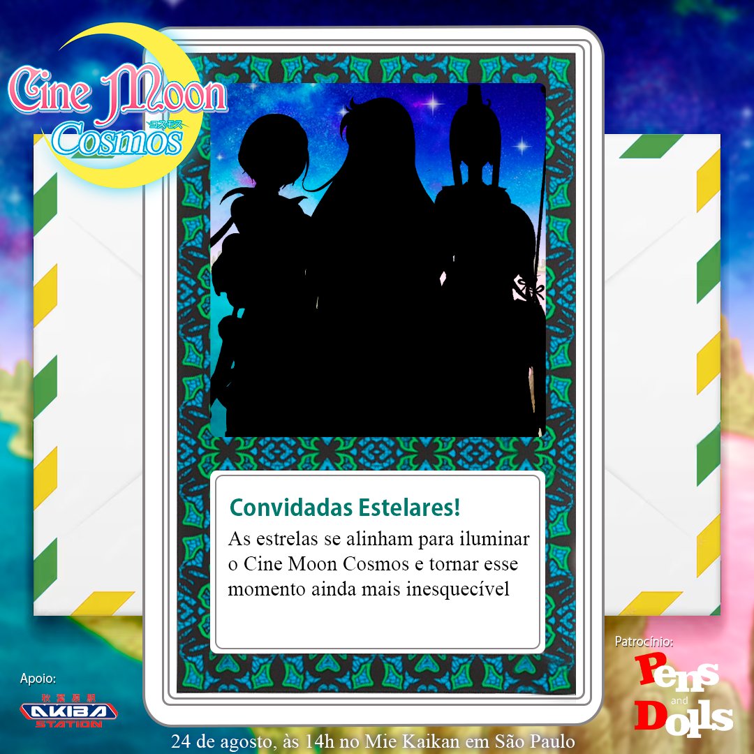 🌙✨ “Os planetas se alinham para um painel estelar!” 🌌
No evento CineMoonCosmos, os astros não só brilharão na tela, mas também entre nós! 🎤🌠
🗓️24/08/24
🕐 14h
📍 Mie Kaikan, Av. Lins de Vasconcelos, 3352, SP
🎟️ sympla.com.br/cine-moon-cosm…