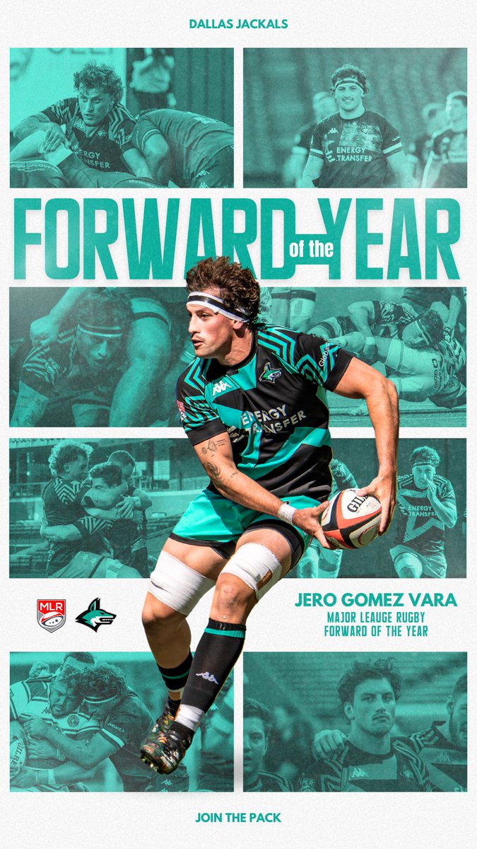 Dallas Jackals (@dallasjackals) on Twitter photo We are proud to announce the Major League Rugby Forward of the Year presented by <a href="/sportsbreakscom/">ποΈβοΈποΈ</a> , Jero Gomez Vara!
#DallasJackals | #JoinThePack | #MLR2024 We are proud to announce the Major League Rugby Forward of the Year presented by <a href="/sportsbreakscom/">ποΈβοΈποΈ</a> , Jero Gomez Vara!
#DallasJackals | #JoinThePack | #MLR2024