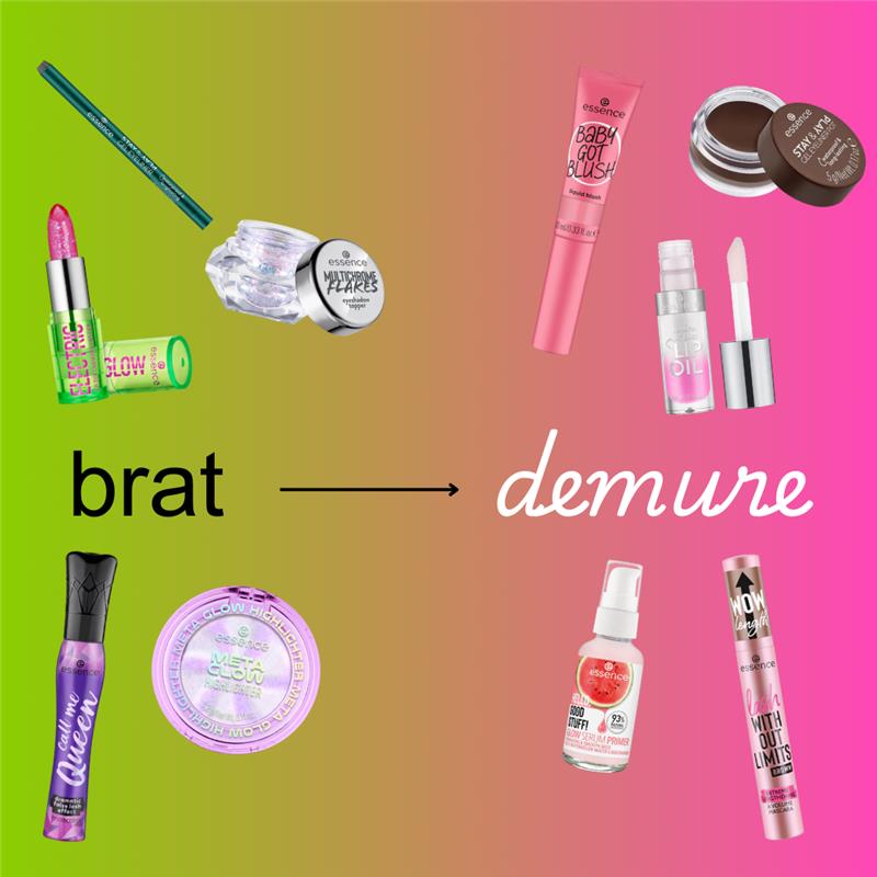essence makeup (@essencemakeup) on Twitter photo From brat to demure in a swipe! 💅
Whether you're feeling fierce or classy, we've got the vibes to match your mood💋✨
#brat #demure #essencemakeup From brat to demure in a swipe! 💅
Whether you're feeling fierce or classy, we've got the vibes to match your mood💋✨
#brat #demure #essencemakeup