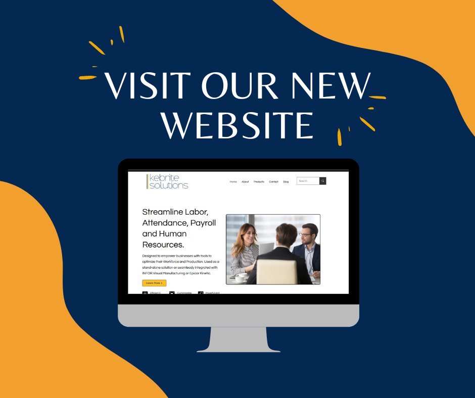KebriteSolution's tweet photo. 🚀 Our New Website is Live! 🚀

Explore our updated design, discover more about our HR, Payroll, and Labor Collection solutions, and see how we integrate seamlessly with Visual Manufacturing and Epicor Kinetic.

https://t.co/SNMATj97go

Check it out &amp; let us know your thoughts https://t.co/Ld4QM7BS3a