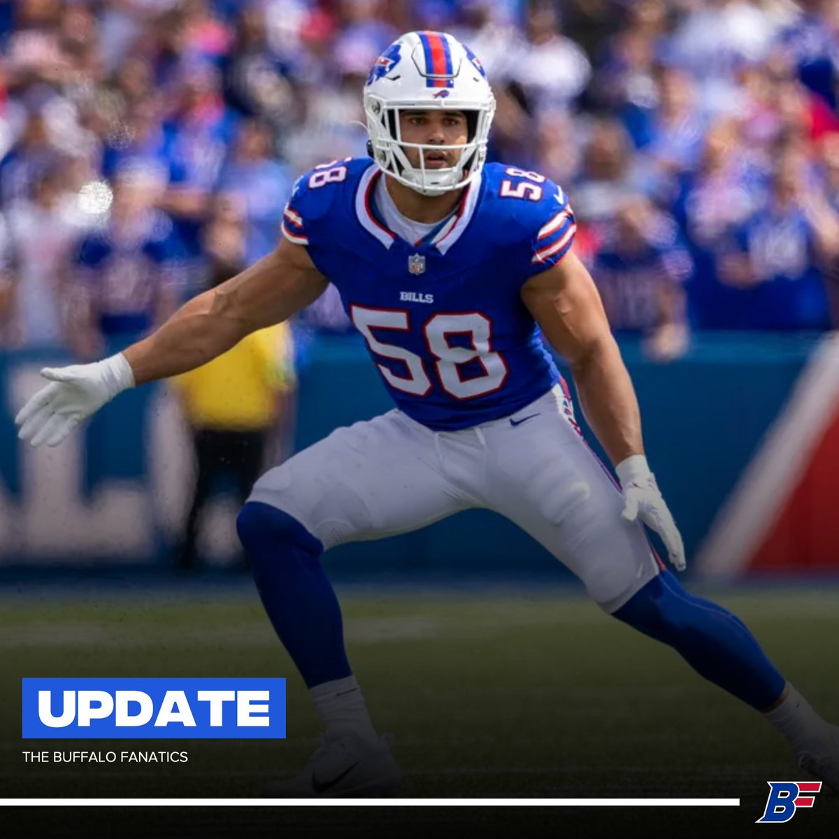 BfloFanatics's tweet photo. Matt Milano, “who left Tuesday’s practice injured, tore his bicep and now will be out indefinitely. Milano will undergo surgery on his torn bicep with the hope of trying to return later this season, possibly in December”, per @AdamSchefter.

#BillsMafia https://t.co/akyhhTGqL6