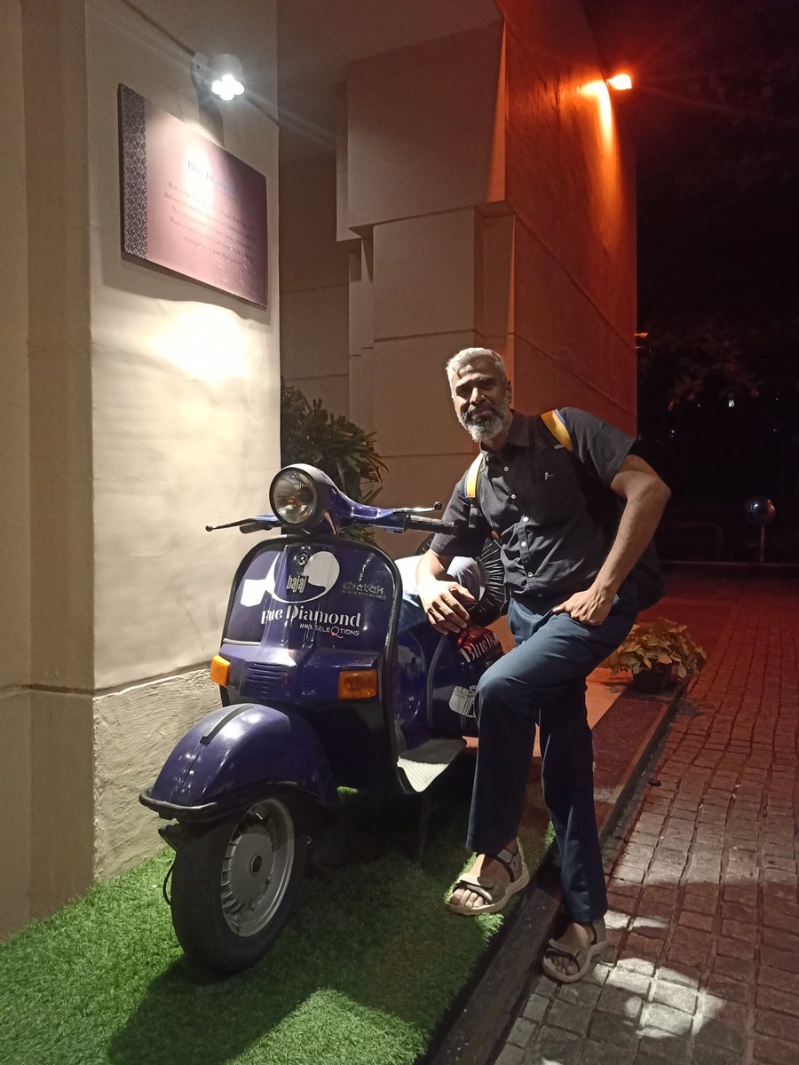 SATHYAEFS's tweet photo. I met my first accident while I was young driving a Chetak, I still live to tell the story. Didn't get hurt as it was made of metal. Haven't cut corners because we could make a little more margin. Clicked the photo at Taj Blue Diamond Pune , a little nostalgic.
Bajaj Auto Ltd https://t.co/xDmMjceo78