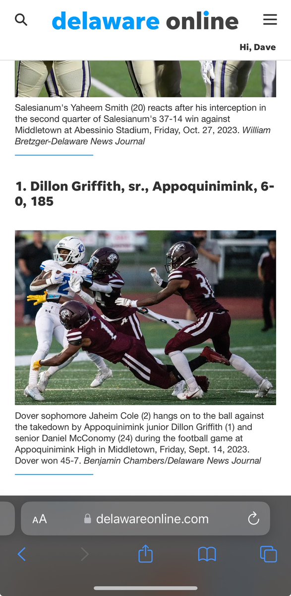 Dillon Griffith (@dillongstx) on Twitter photo Thankful to be named the number 1 DB in the state <a href="/CoachTMorg/">Tavious Morgan</a> <a href="/AppoFootball/">Appo 🐾🐾Football</a> <a href="/BradMyersTNJ/">Brad Myers</a> Thankful to be named the number 1 DB in the state <a href="/CoachTMorg/">Tavious Morgan</a> <a href="/AppoFootball/">Appo 🐾🐾Football</a> <a href="/BradMyersTNJ/">Brad Myers</a>