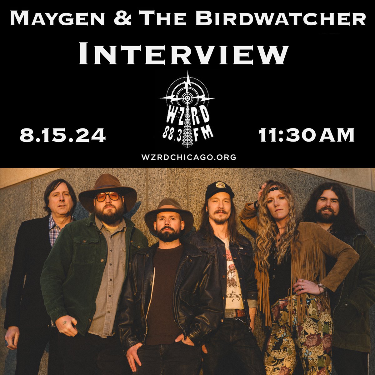 Maygen &amp; The Birdwatcher are thrilled to be chatting with radio host, Meagan Panici of WZRD 88.3FM Chicago – today, August 15, at 11:30AM for "The Interview!" They will be talking all things music, especially the new "Leap Year" EP and upcoming ShoeFest!
wzrdchicago.org