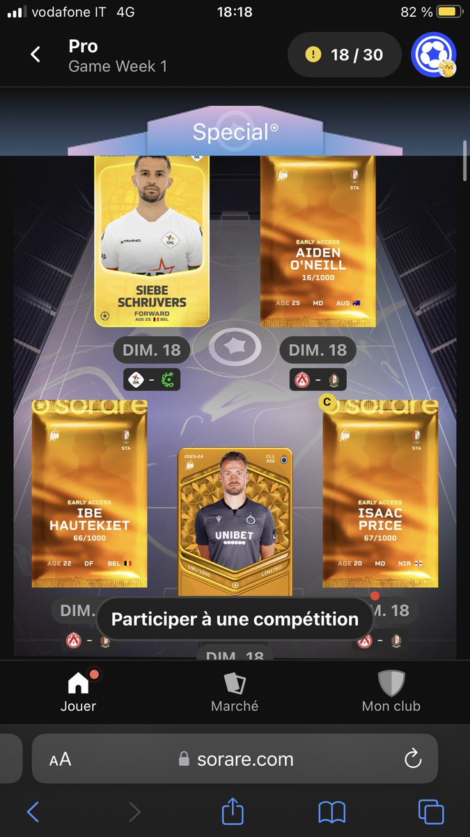 je_jrds's tweet photo. @QTNSorare @ProLeagueBE @Sorare Et je viens d’avoir Henry Lawrence que je vais mettre à la place d’El Khannouss si trop incertain https://t.co/XQ35kmrBfM