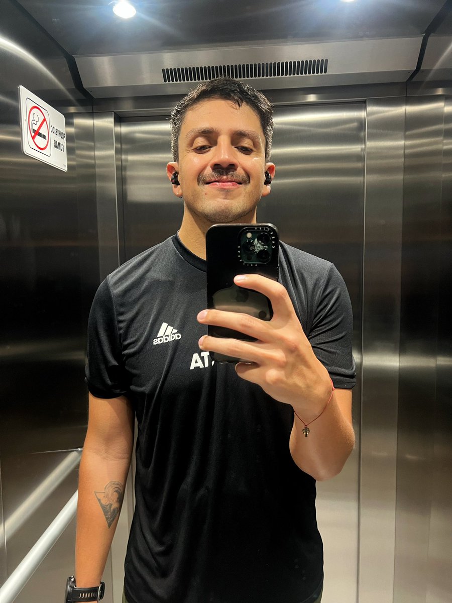 Haciendo carita de que no me cansé.