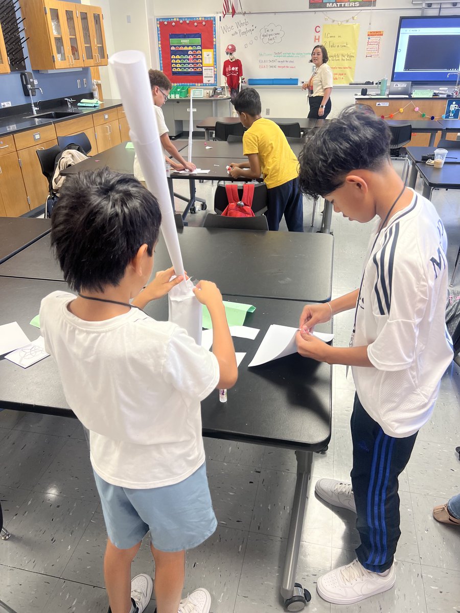Students are using engineering processes in science today and iterating designs. <a href="/GrapevineMiddle/">Grapevine Middle</a> #PonyProud