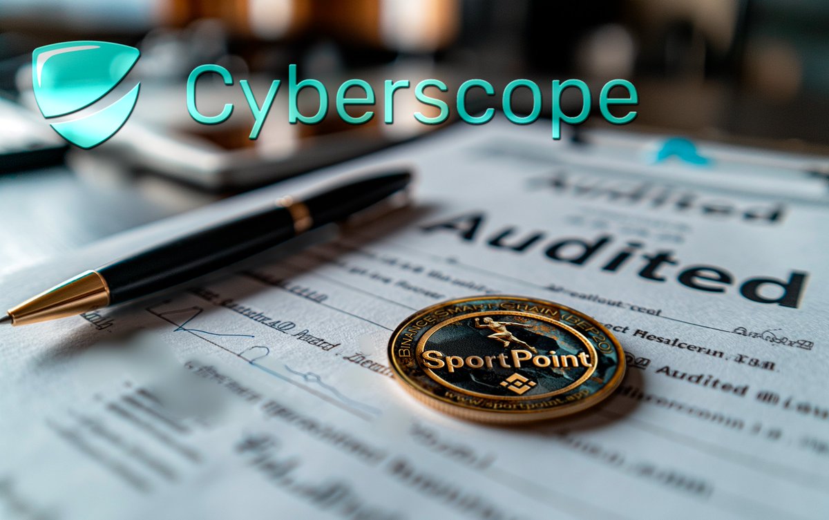 SportPoint Successfully Passes Audit by Cyberscope
We are excited to announce that SportPoint has successfully completed a comprehensive audit by Cyberscope, a leading security auditing firm in the blockchain industry. This audit marks a significant milestone in our journey, as